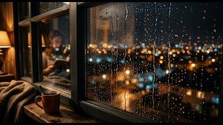 Relaxation of Rain on Window & Soft Piano-2 Hours Cozy Night screenshot 2