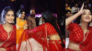 Anupama Parameswaran GLAMOROUS Video at 18 Pages Pre Release Event | Allu Arjun | Anupama Videos