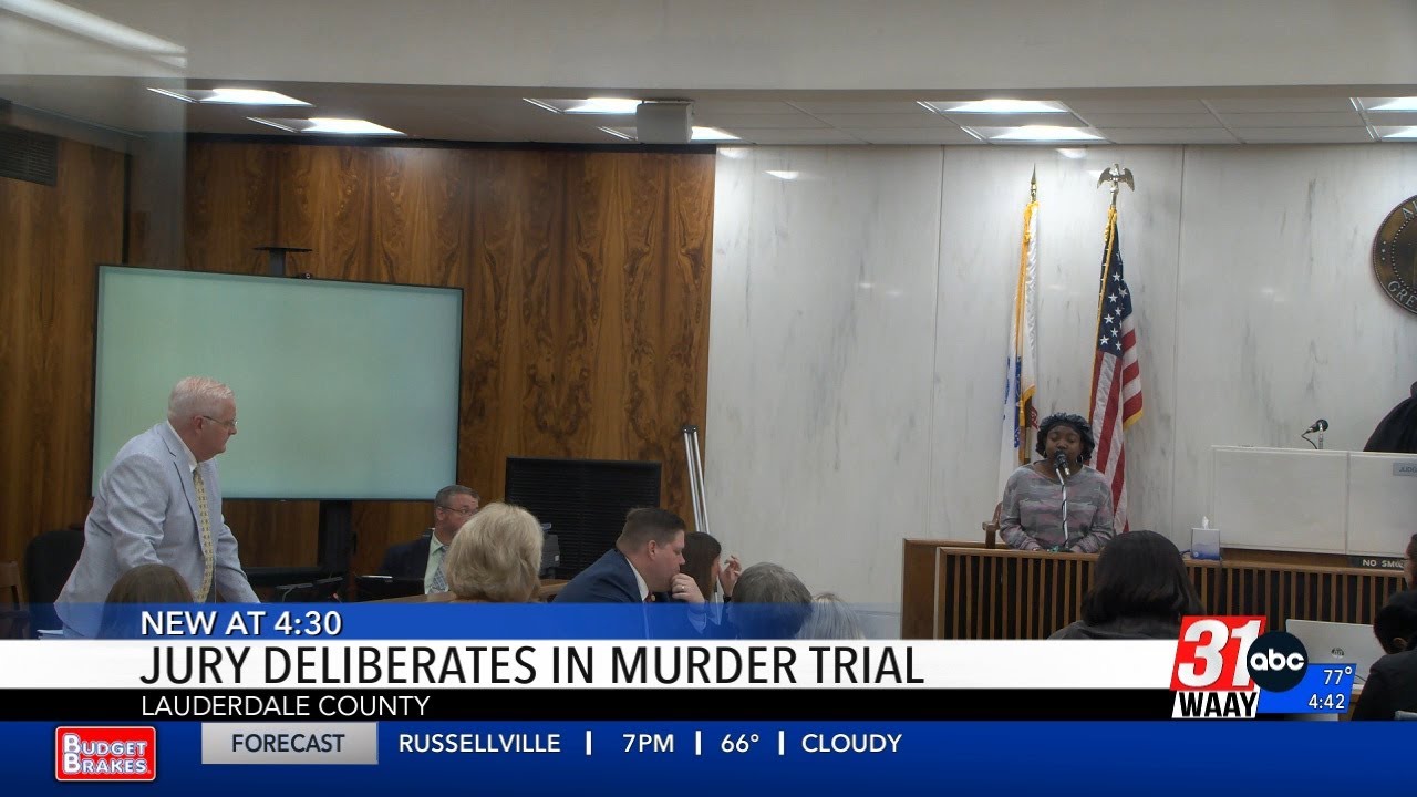 Jury deliberates in Lauderdale County murder trial - YouTube