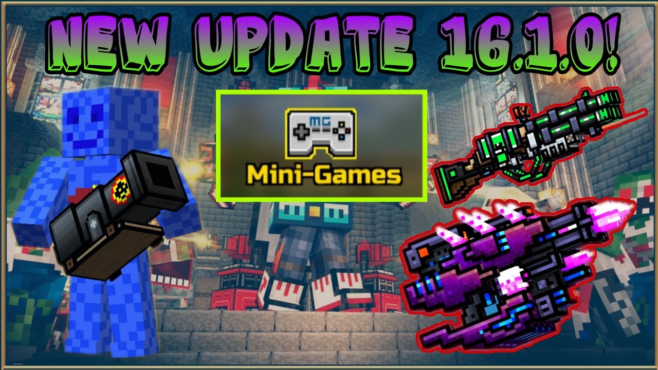 Pixel gun 3d. New update 16.1.0! New mini-games!