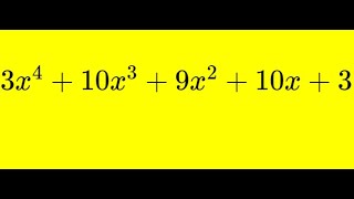 Factoring A Quartic Polynomial