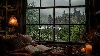 Cozy Reading Playlist | A Castle View Before the Rain 🌧️ Cozy Piano & Cello