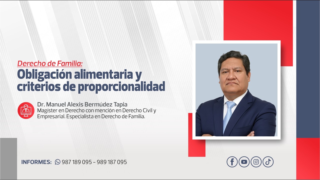Obligación Alimentaria y Criterios de Proporcionalidad | Manuel Alexis Bermúdez Tapia