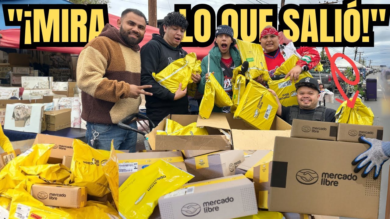 Fuimos al tianguis y compramos bolsas sorpresa de Mercado Libre… ¡Mira lo que traían