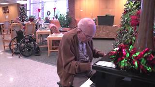 He's still got it! WWII Vet's amazing talent.