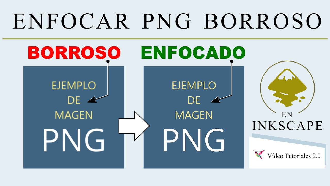 Enfocar PNG Borroso en Inkscape