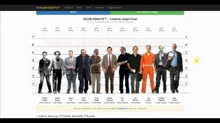 CELEB-HEIGHTS™ - Make a Celebrity Height Chart