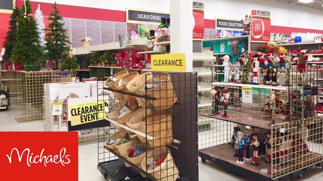 MICHAELS CHRISTMAS CLEARANCE DECORATIONS HOME DECOR TREES SHOP WITH ME