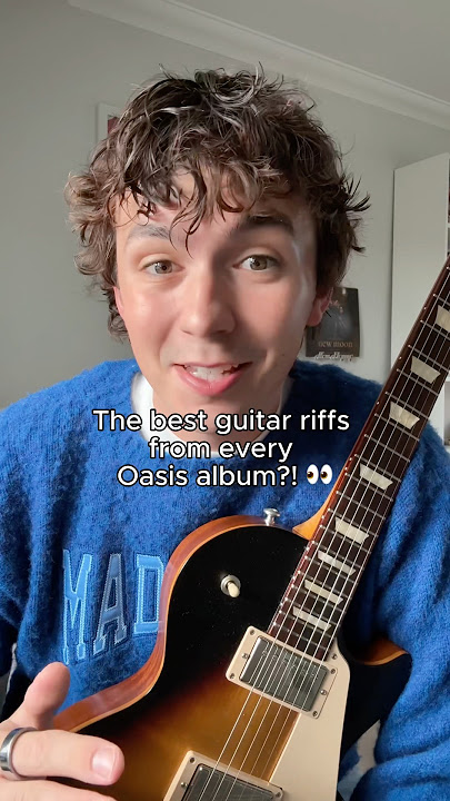 The BEST Oasis guitar riffs from every Oasis album!? 👀 #oasis #guitarriff #noelgallagher