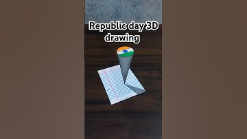Republic day🇮🇳 3D drawing tutorial A step-by-step guide #3d #3dart  #fyp #foryou #india #shorts 😱😱😱