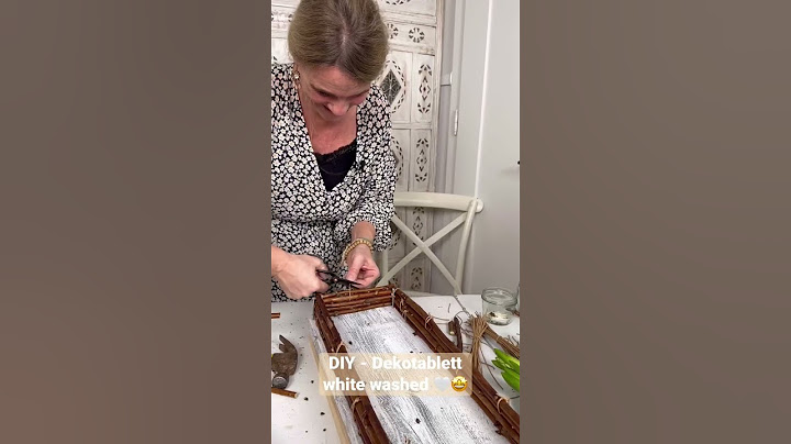 Ich zeige euch: DIY Dekotablett white washed für die perfekte #frühlingsdeko 2023! 🤩