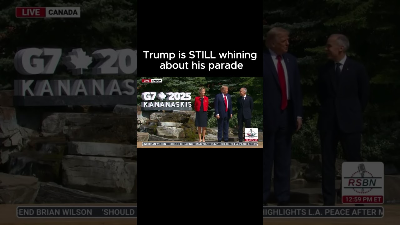 Trump whines about his parade to other world leaders