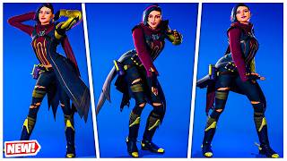 Fortnite Saskia Skin Showcase Thicc 🍑😍 Top Icon Series Emotes & Dances 😘 New Hot Item Shop Girl 😜 4K