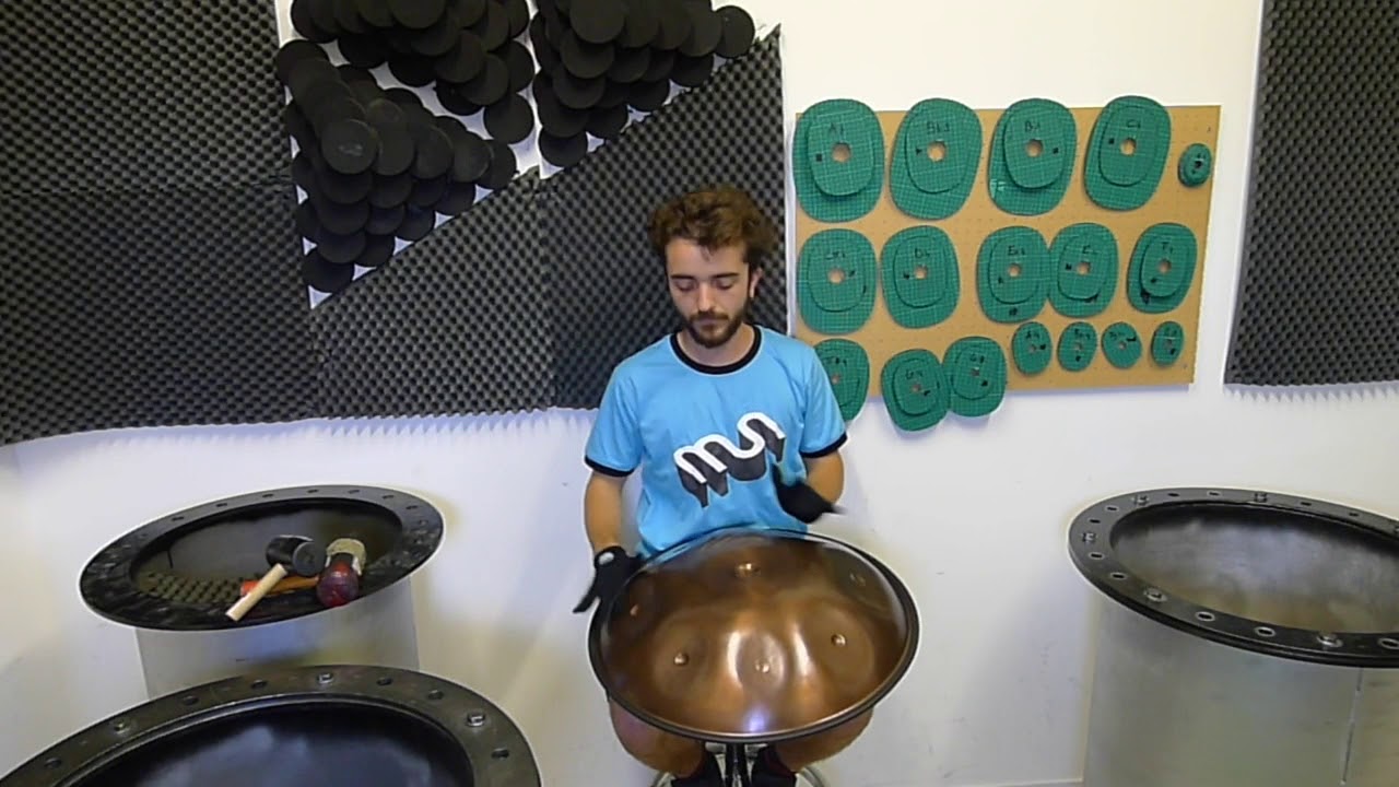 Spacedrum® handpan "Ragadesh" 8 notes/55 cm (with gloves)