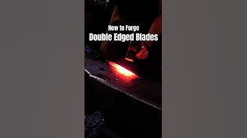 How to Bevel a Dagger - Blacksmithing Tip #18