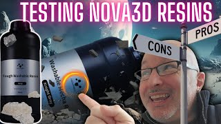 Nova3D New Washable & Mecha Resin 3D Printing Review And Settings Advice
