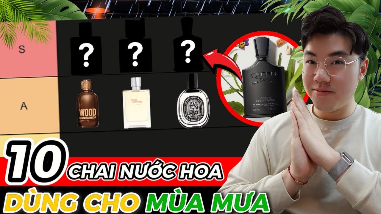 List #57: Xếp Hạng Những Chai Nước Hoa Dùng Vào Ngày Mưa Cho Nam Giới | Ryan Perfume
