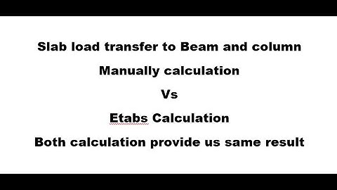 Slab load transfer to beam and column manually vs etabs. manually slab load transfer.