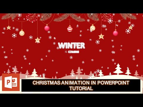 Winter Christmas PowerPoint Animation | Step-by-Step Guide
