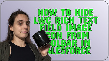Salesforce: How to hide LWC rich text field image icon from toolbar in Salesforce