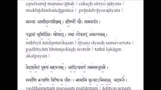 Purusha Suktam ( STRICTLY NOT FOR LEARNING.WHATSAPP NUMBER IN DESCRIPTIONS TO LEARN )