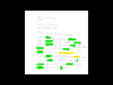 Rightmost derivation and