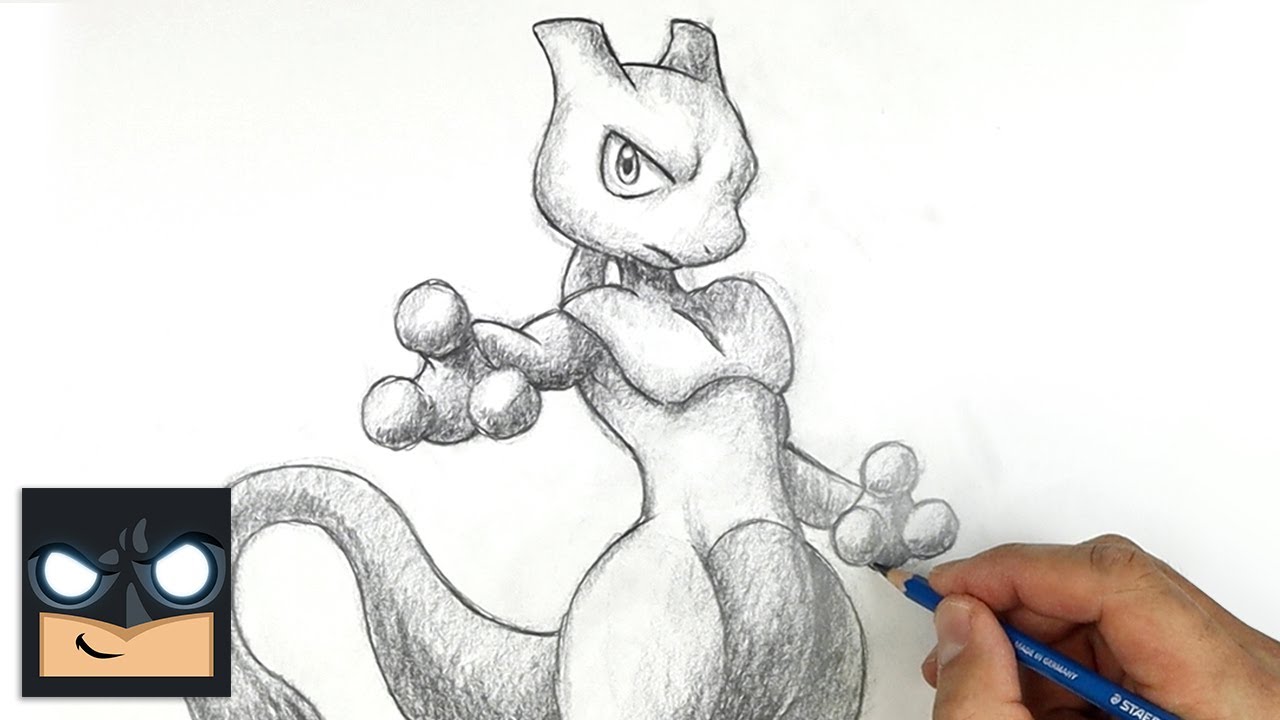 ✒-Ensinando A Como Desenhar Um Mewtwo Y!-✏