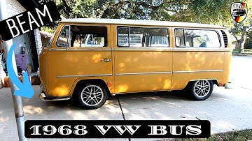 1968 VW Bus Beam Install!   Finally back on the Road....