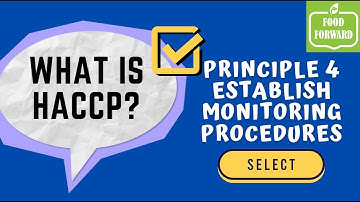 Food Safety 101 | HACCP Principle 4 Explained | Establish Monitoring Procedures