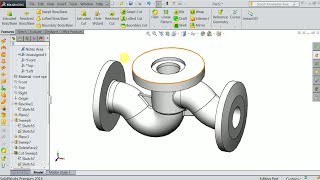 solidwork Simple valve