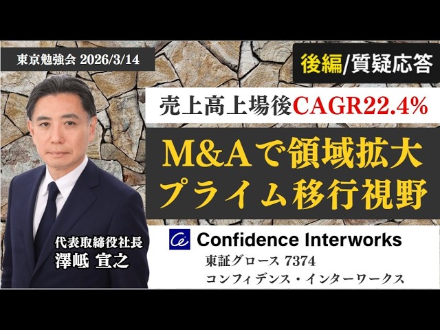 返金分 ☆後編・質疑応答☆【7374／コンフィデンス・インターワークス】下方