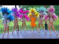 Star Dancers UK Brazilian Carnival performance in Raffles Maldives
