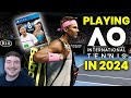 Playing the surprisingly good ao tennis in 2024