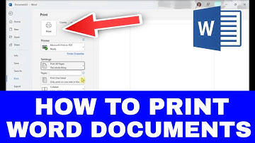 How to Print a Microsoft Word Document (Tutorial) | Properly Print a Word Document
