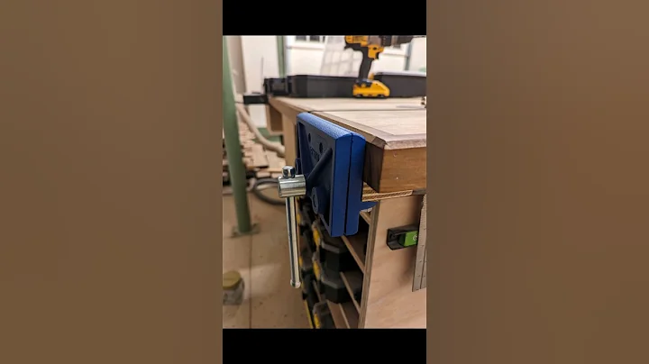 bench vise installation #diy #woodworking #woodshop #tools #carpentry