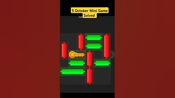 5 October Mini Game Solved | Hamster Kombat Mini Game Today | Puzzle Game Trick #shorts #short