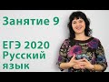 Подготовка к ЕГЭ 2020 по русскому языку. Занятие 9.