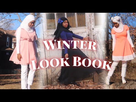 Winter Wonderland Dresses - Winter Look Book 2018 | Hijab Fashion