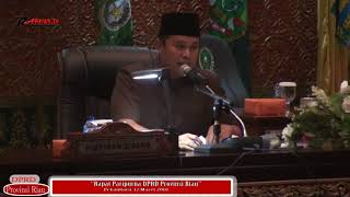 Rapat Paripurna DPRD Provinsi Riau -- Senin 12 Maret 2018