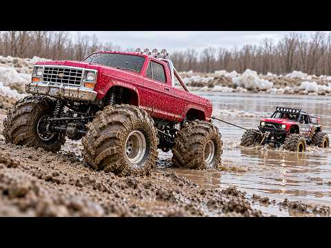 RC Monster Truck & MEUS vs DEEP MUD and ICE! RC Off Road