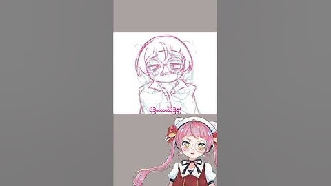 みむかｩわナイストライ風に自分を描いてみた！ #佐佐咲キキ #ボカロ #模写