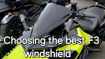 The best Spyder F3 windshields