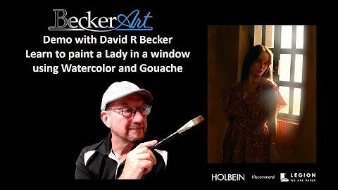 Great Lesson in Watercolor and Gouache Demo, painting a lady in front of window