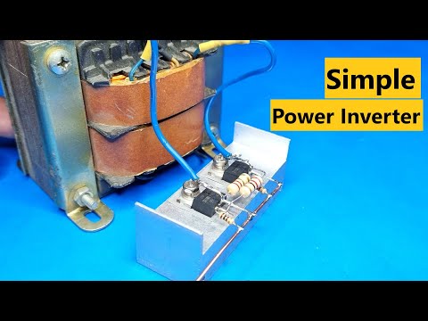 How To Make a Simple 12v to 220v / inverter dc to ac inverter