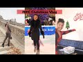 NYC Christmas Vlog | new intro , decorating dorm room, Central Park , ice skating, etc.