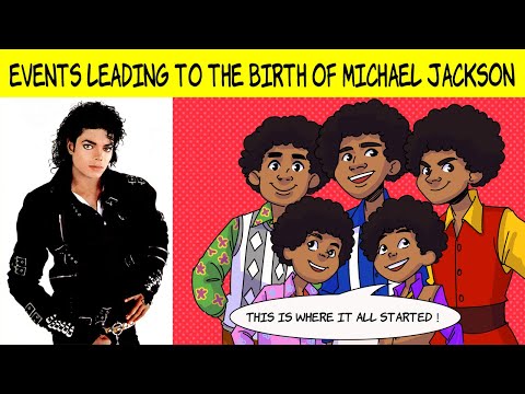 A comic highlighting the events leading to the birth of Michael Jackson