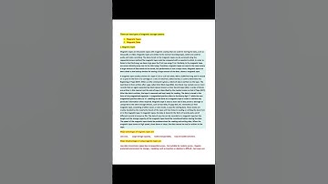 what is Magnetic Tapes and its advantage or disadvantage ?  (Computer storage systems part 2 )