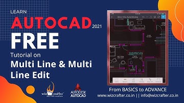 #18 | AutoCAD Tutorial R2021 || Multi Line & Multi Line Edit Command