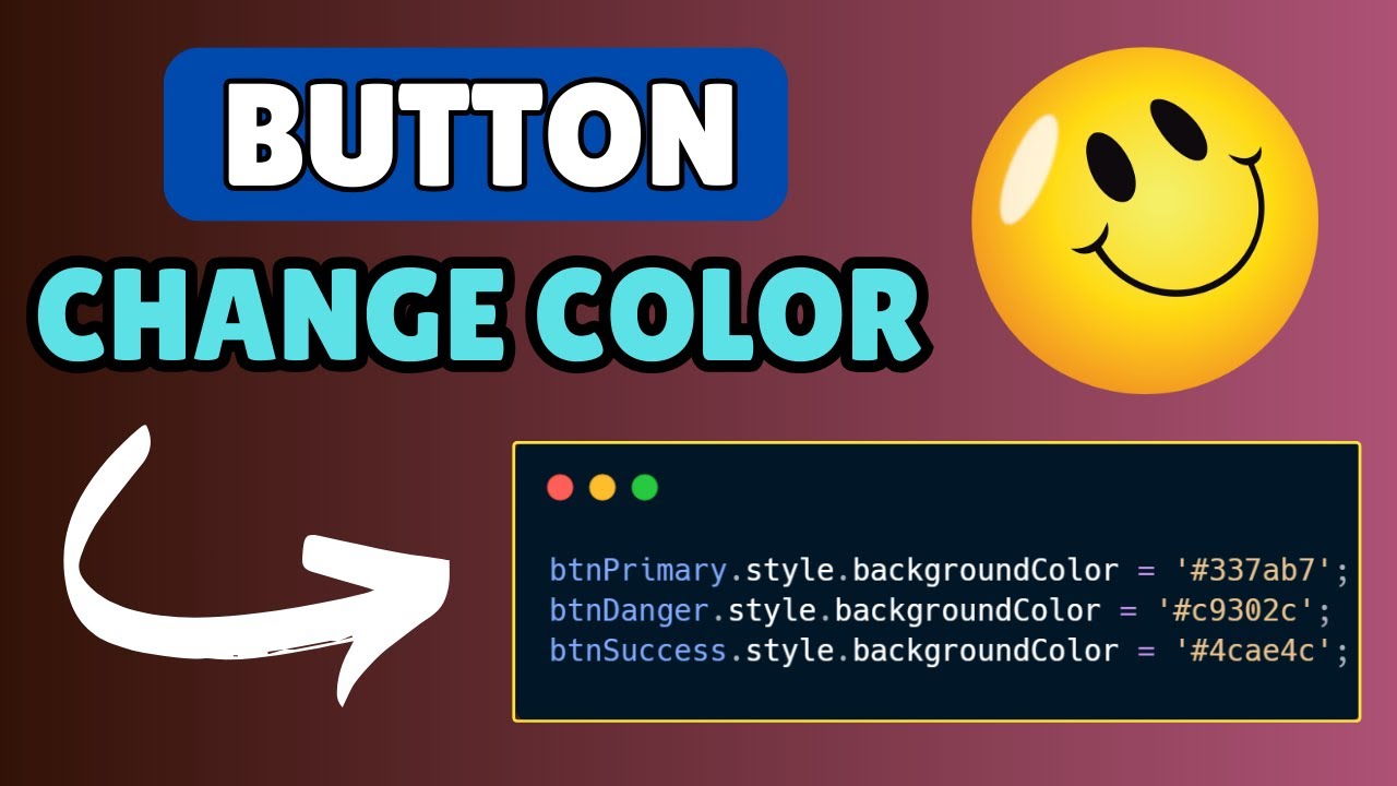 How To Change Button Color Onclick In Javascript