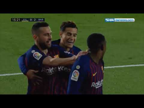 ვილიარეალი 4-4 ბარსელონა - პირველი ტაიმის მომენტები  (ქართულად)